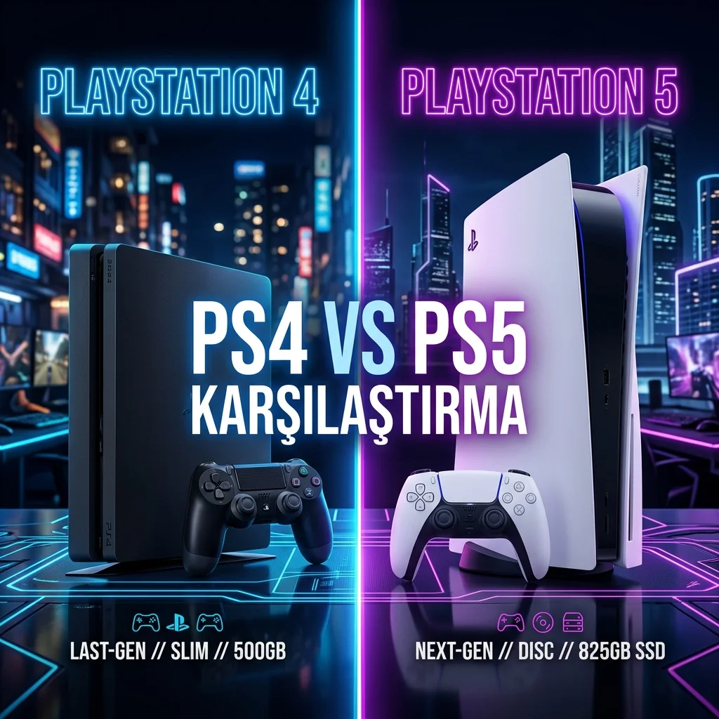 PS4 vs PS5 İkinci El Karşılaştırma 2026 — Yükseltmeli mi?