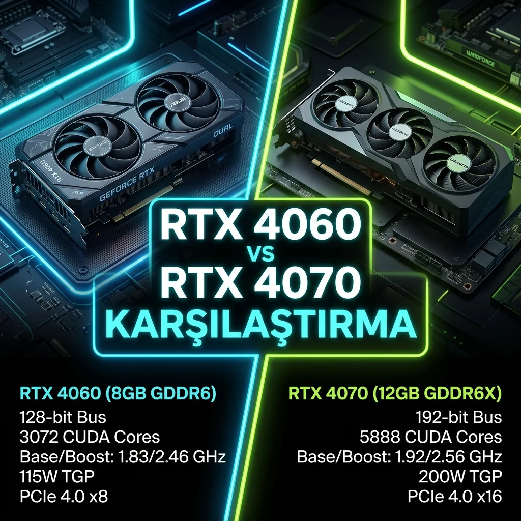 RTX 4060 vs RTX 4070 İkinci El Karşılaştırma 2026