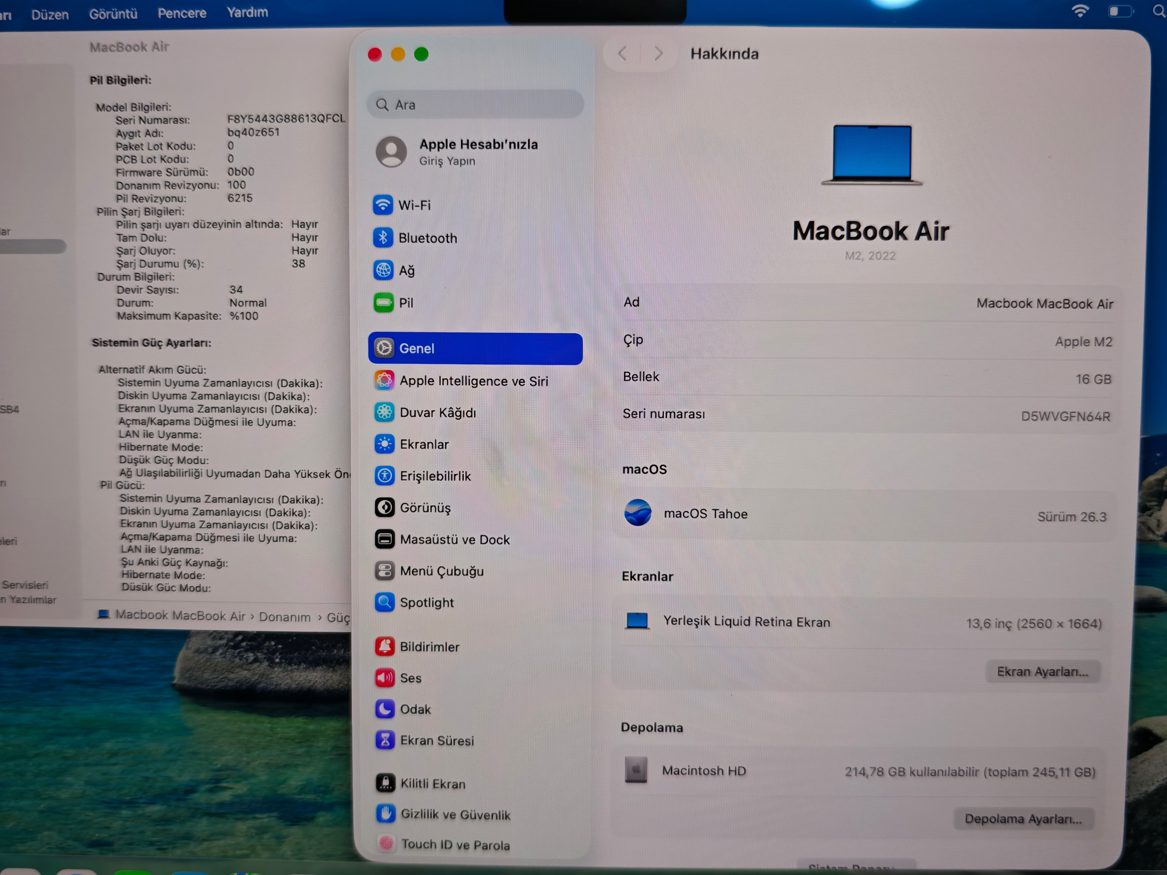 Apple Apple MacBook Air M2 13.6 inç 16 GB RAM 256 GB SSD Starlight - Görsel 6