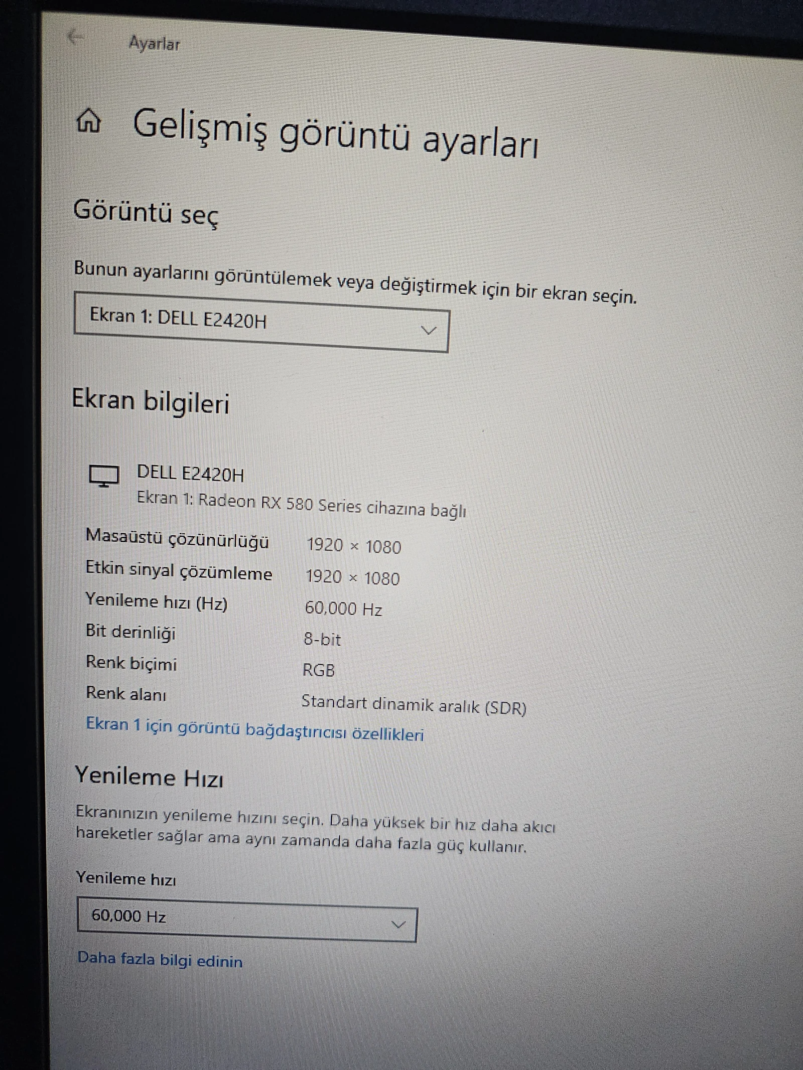 Dell Dell Se2420H 23.8" 5 Ms Full Hd 60Hz IPS Monitör - Görsel 2