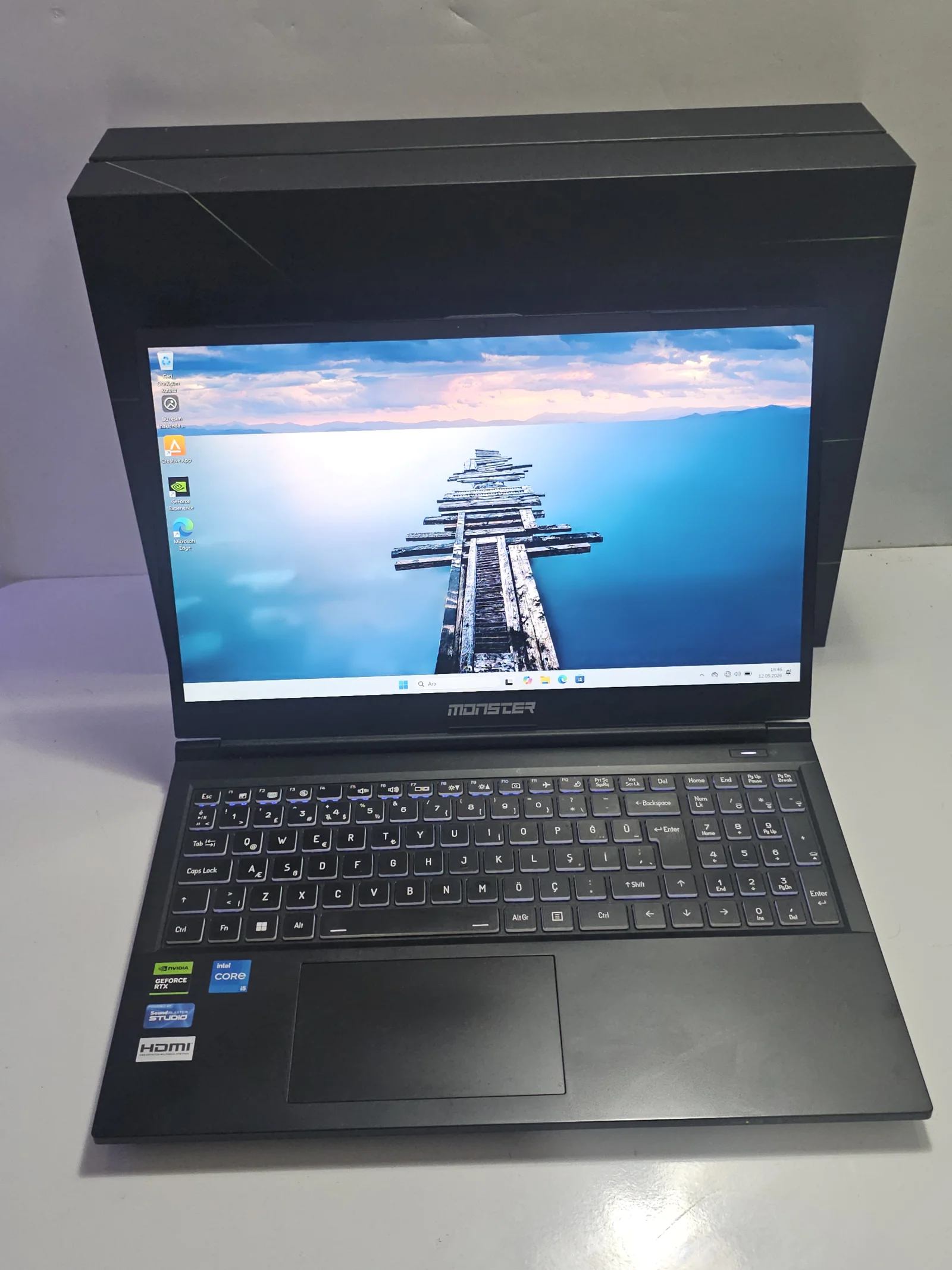 İkinci El Monster Monster Tulpar T5 V23.3 i5 12.Nesil RTX 4060 32GB Ram 1TB - Görsel 1