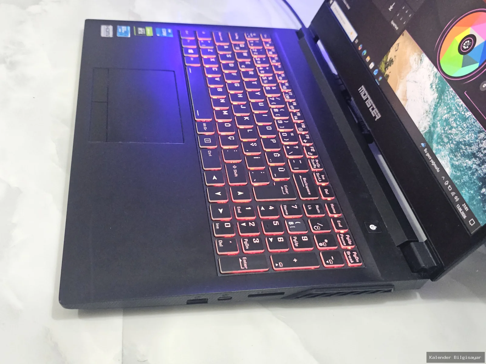 İkinci El Monster Monster A5 V17.1 i5 11400H RTX 3050 4GB 512GB SSD 16GB Ram - Görsel 2