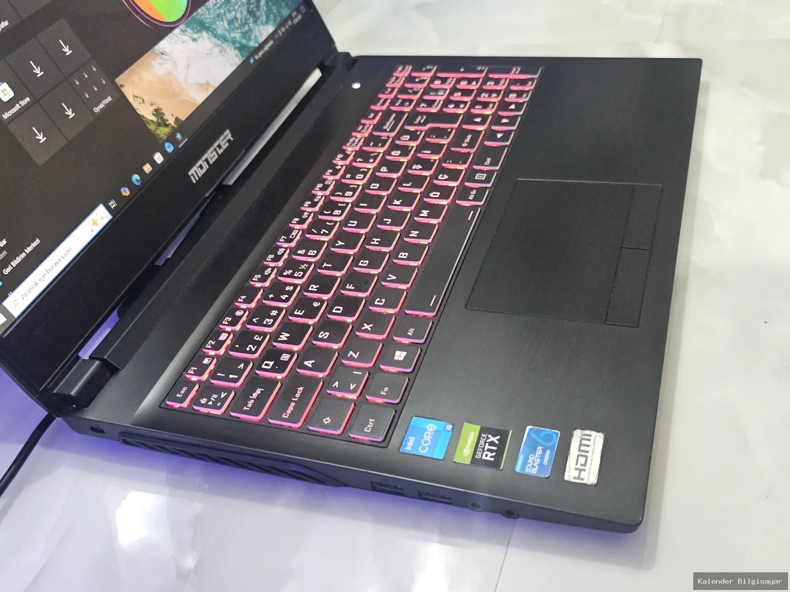 İkinci El Monster Monster A5 V17.1 i5 11400H RTX 3050 4GB 512GB SSD 16GB Ram - Görsel 3
