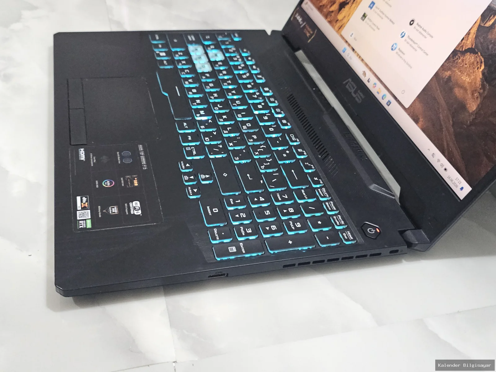 İkinci El Asus Asus Tuf i7 11800H RTX 3050 Ti 4GB 1TB SSD 16GB Ram - Görsel 2