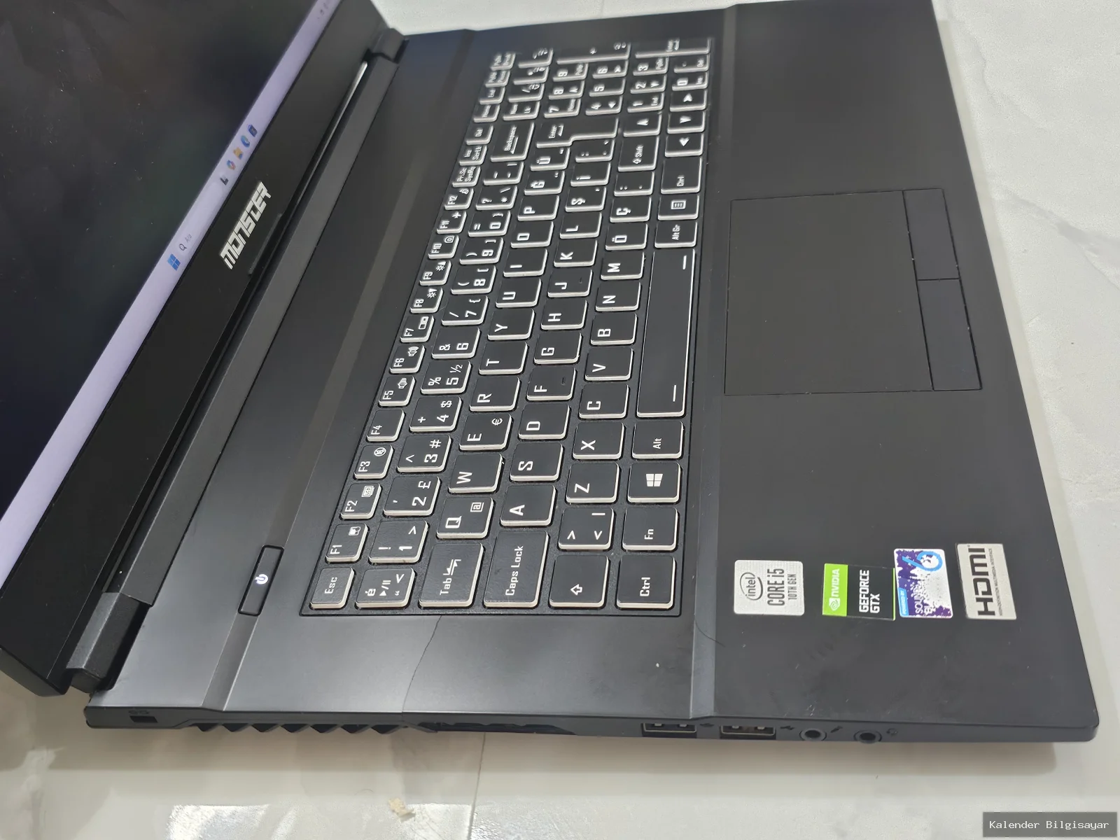İkinci El Monster Monster A7 v12.2 i5 10300H GTX 1650 Ti 256GB SSD 16GB Ram - Görsel 3