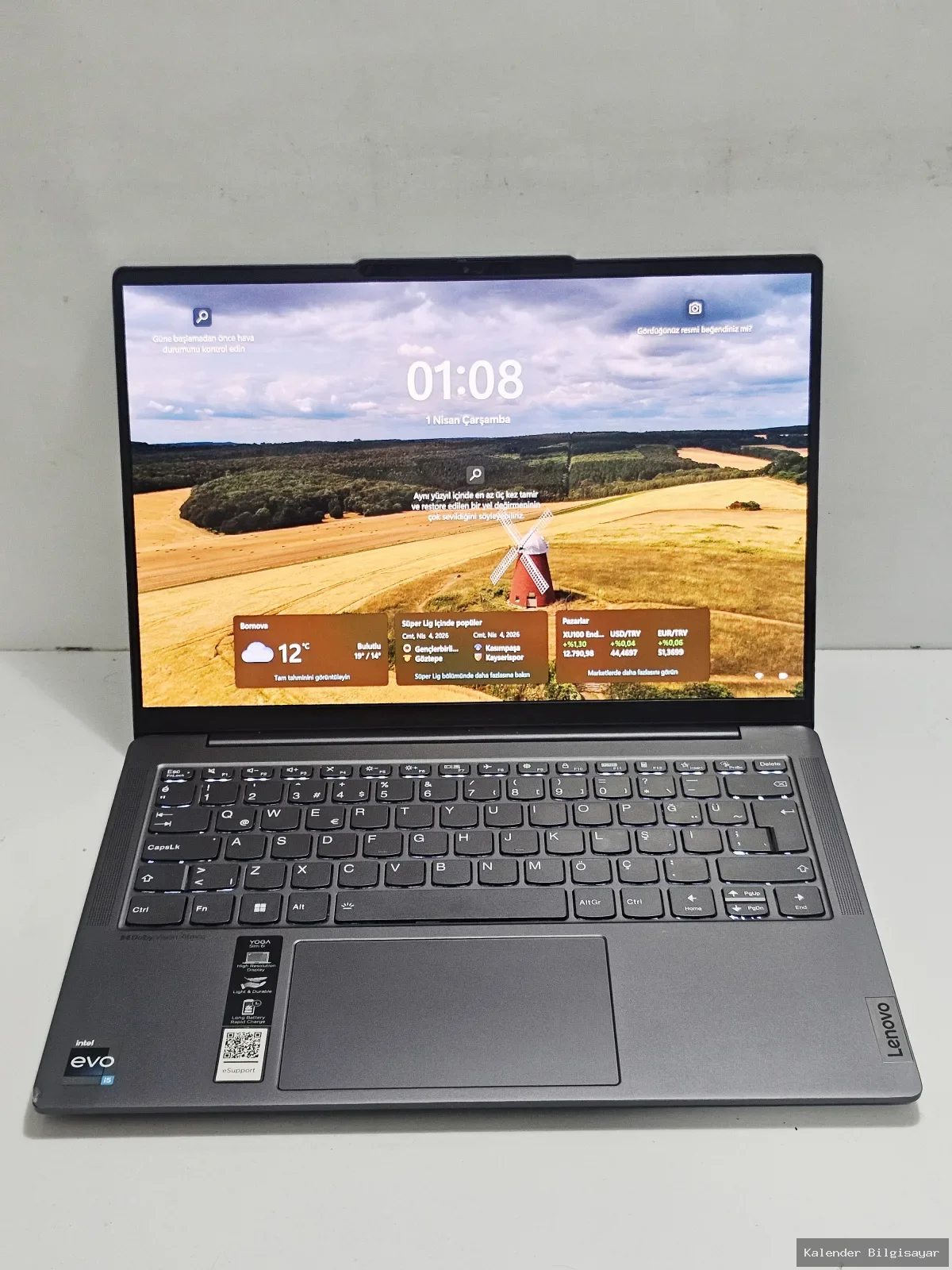 İkinci El Lenovo Lenovo Yoga Slim 6 Oled i5 12.Nesil - 8GB Ram  - 512GB SSD - Görsel 1
