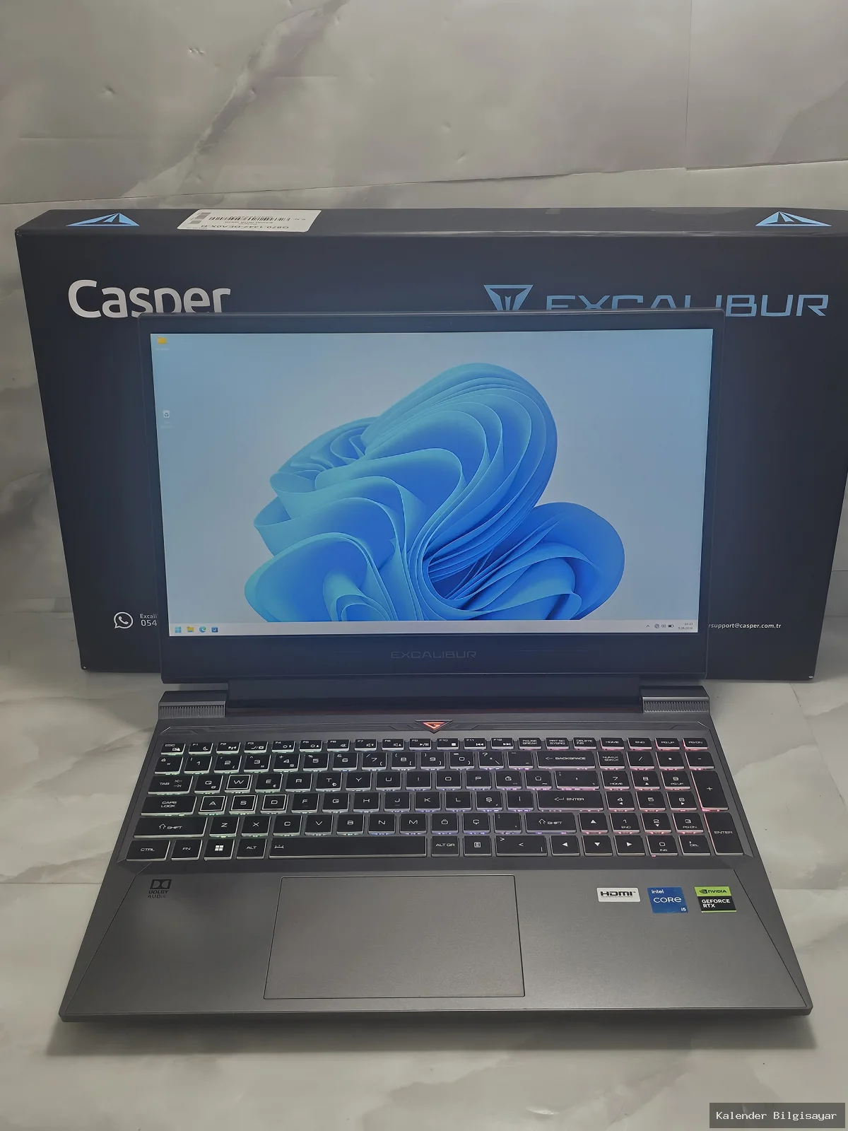 İkinci El Casper Casper Excalibur i5 13. Nesil RTX 4050 16 GB RAM 512 GB SSD Gaming Laptop - Görsel 1