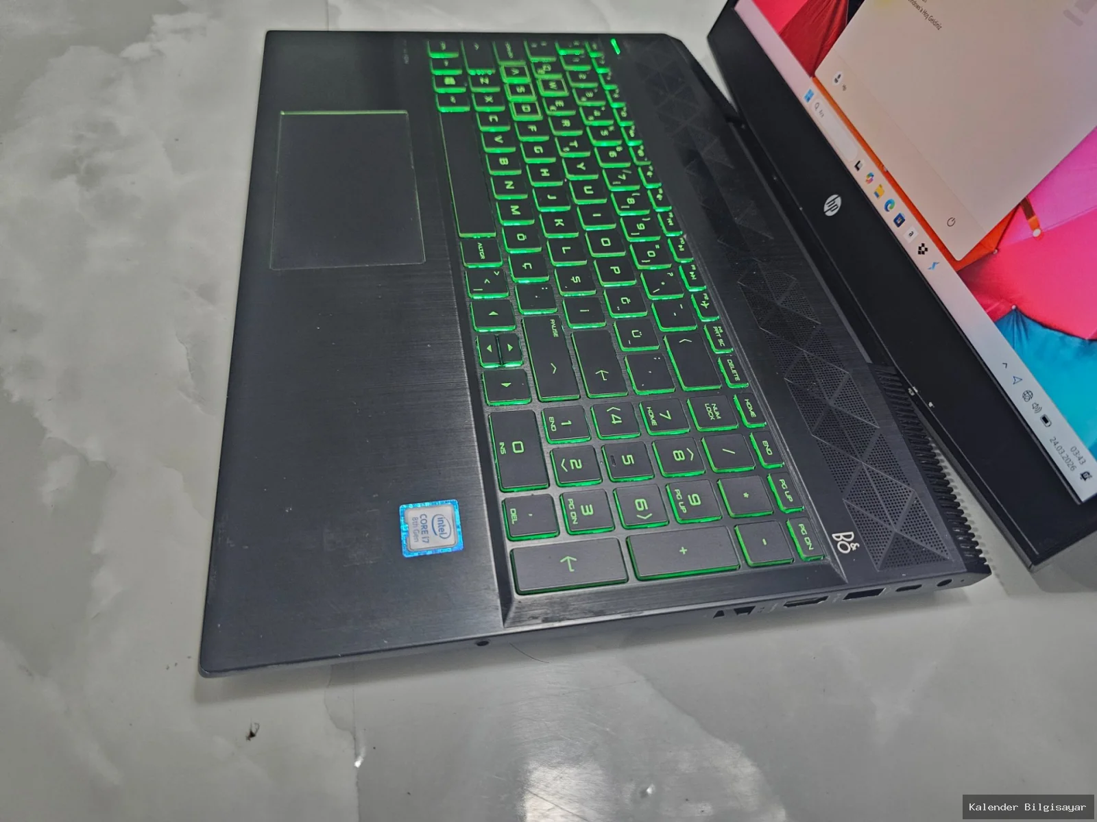 HP HP i7 8750H GTX 1050 Ti 8 GB RAM 256 GB SSD 1 TB HDD Gaming Laptop - Görsel 2