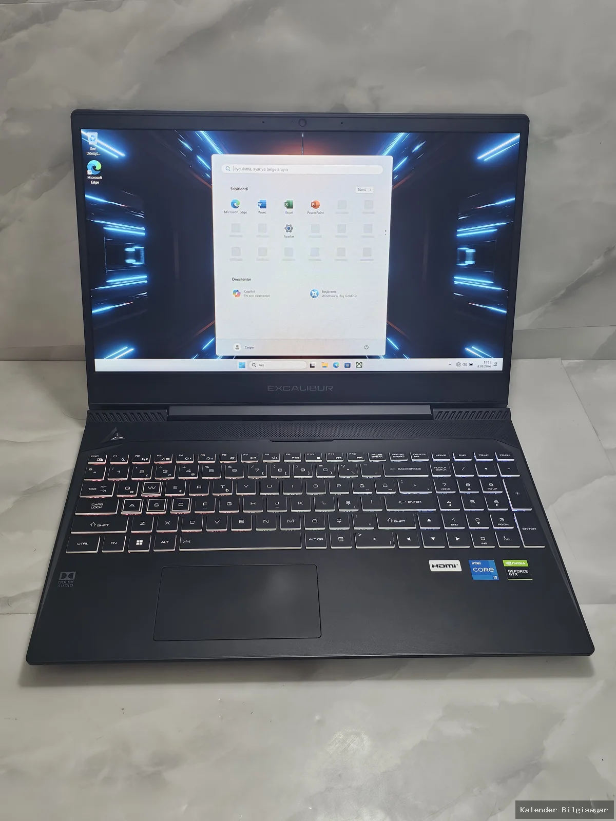 İkinci El Casper Casper Excalibur i5 12. Nesil GTX 1650 8 GB RAM 512 GB SSD - Görsel 1