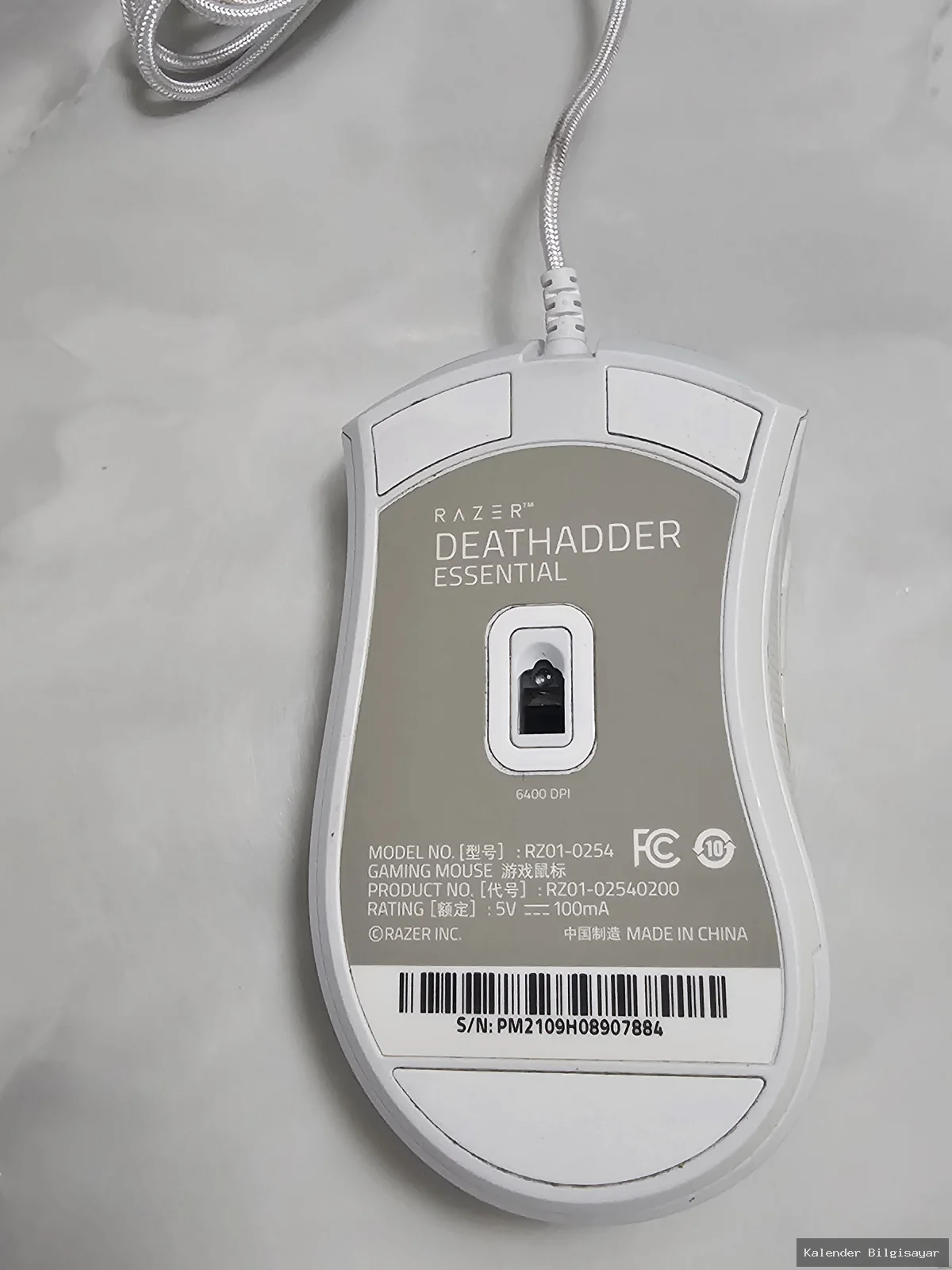 Razer Razer DeathAdder Essential White 6400 Dpi - Görsel 2