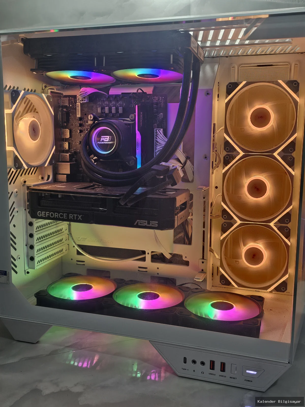 TechnoPC TechnoPC Aurora Core Ultra 5 225F RTX 5070 16 GB RAM 512 GB SSD - Görsel 2