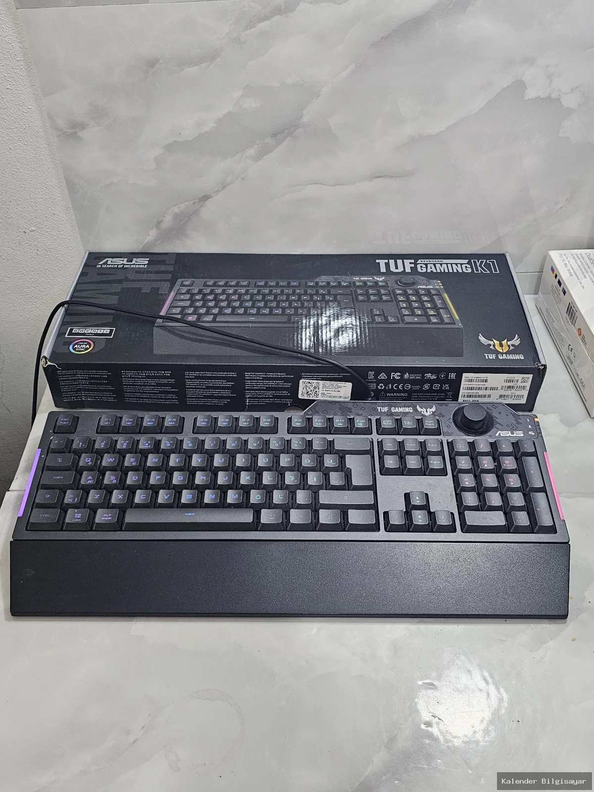 İkinci El ASUS ASUS TUF Gaming K1 RGB Kablolu Oyuncu Klavyesi - Görsel 1
