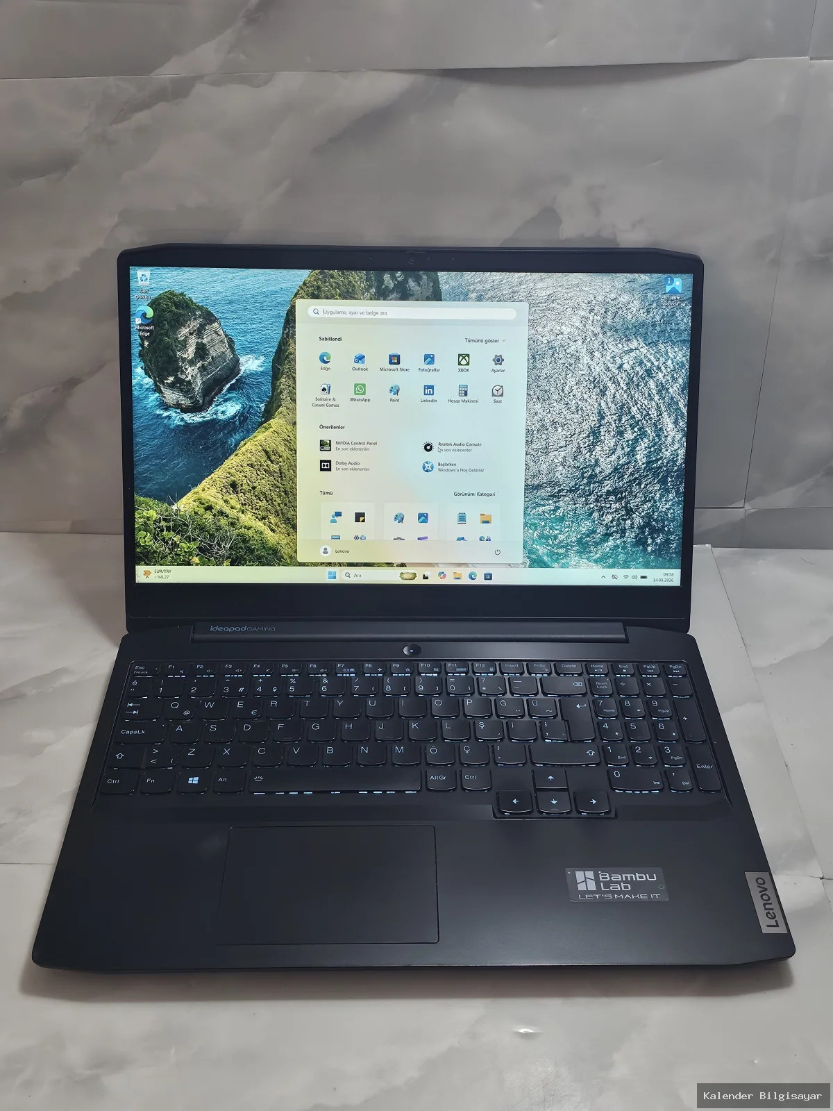 İkinci El Lenovo Lenovo Ryzen 5 4600H GTX 1650 8 GB RAM 512 GB SSD Gaming Laptop - Görsel 1