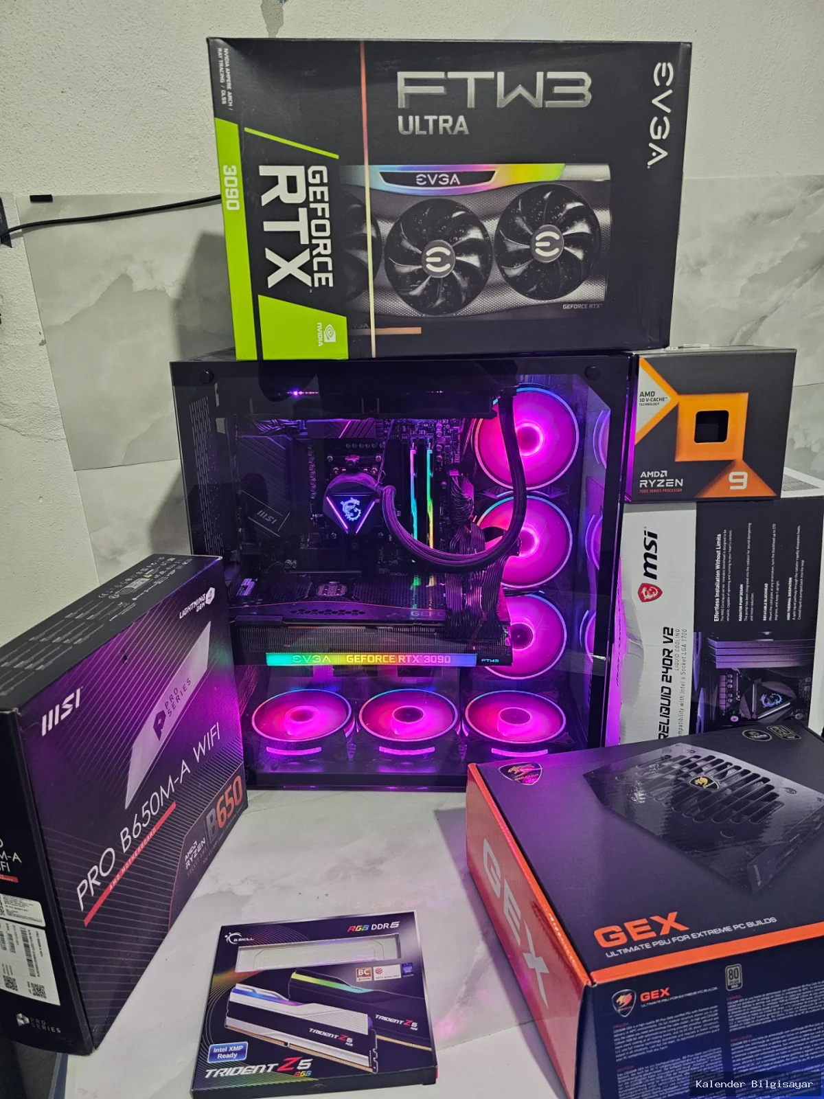 İkinci El Diğer Ryzen 9 7900x3d RTX 3090 24 GB 1 TB SSD 32 GB DDR5 RAM - Görsel 1