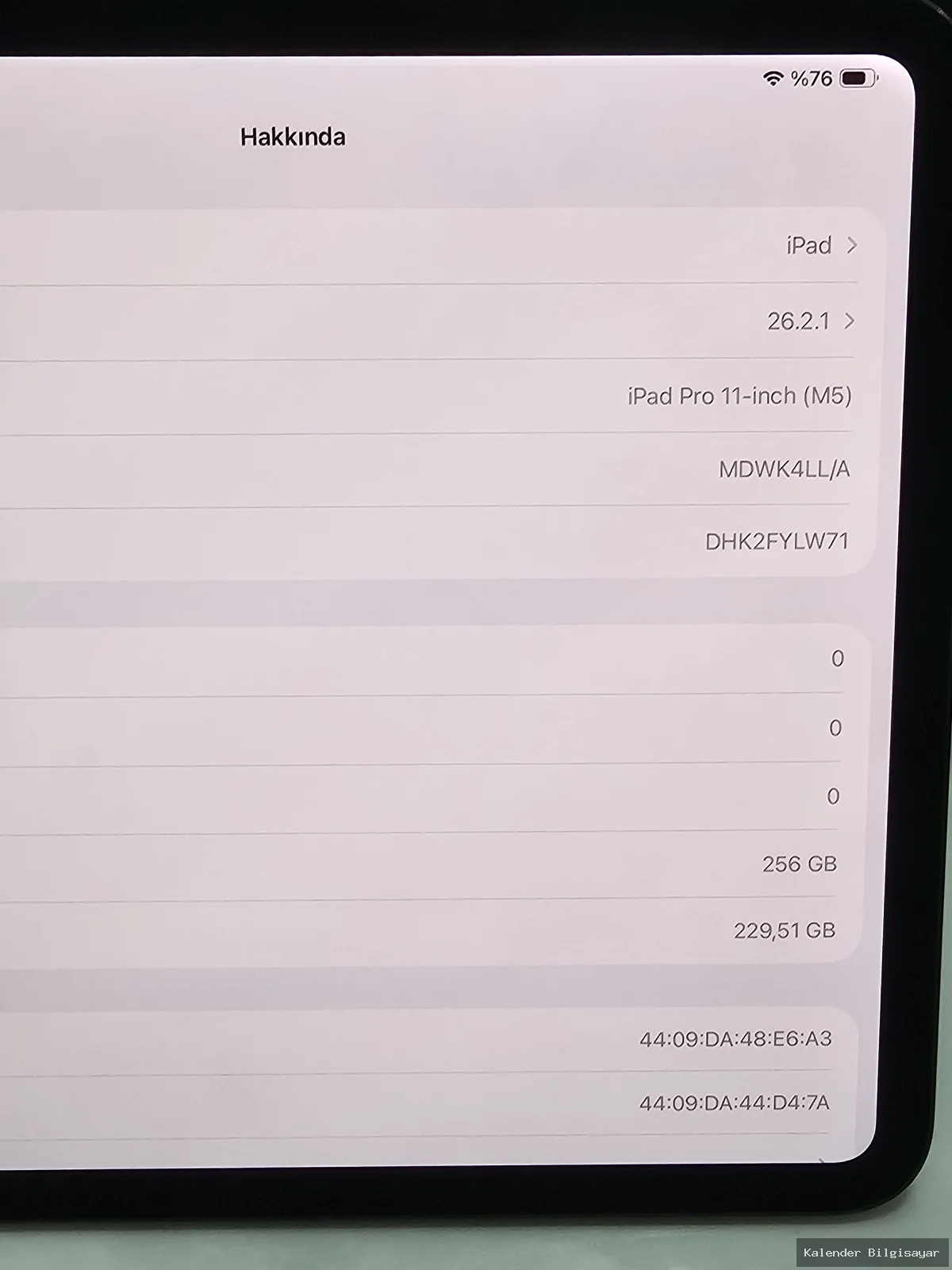 Apple Apple İpad Pro M5 256 GB 11 inç - Görsel 2