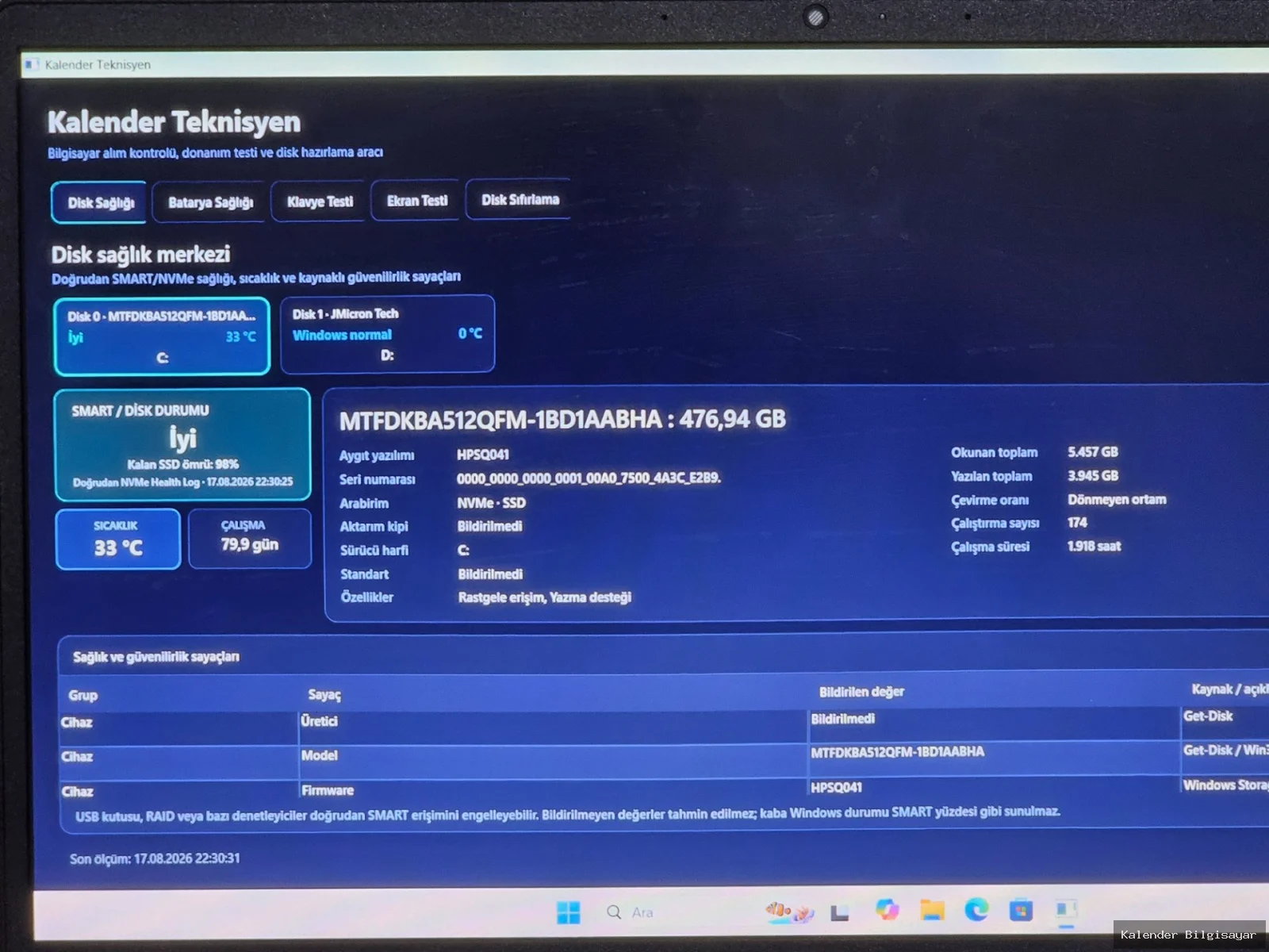 HP HP i5 1334U 8 GB RAM 512 GB SSD Laptop - Görsel 7