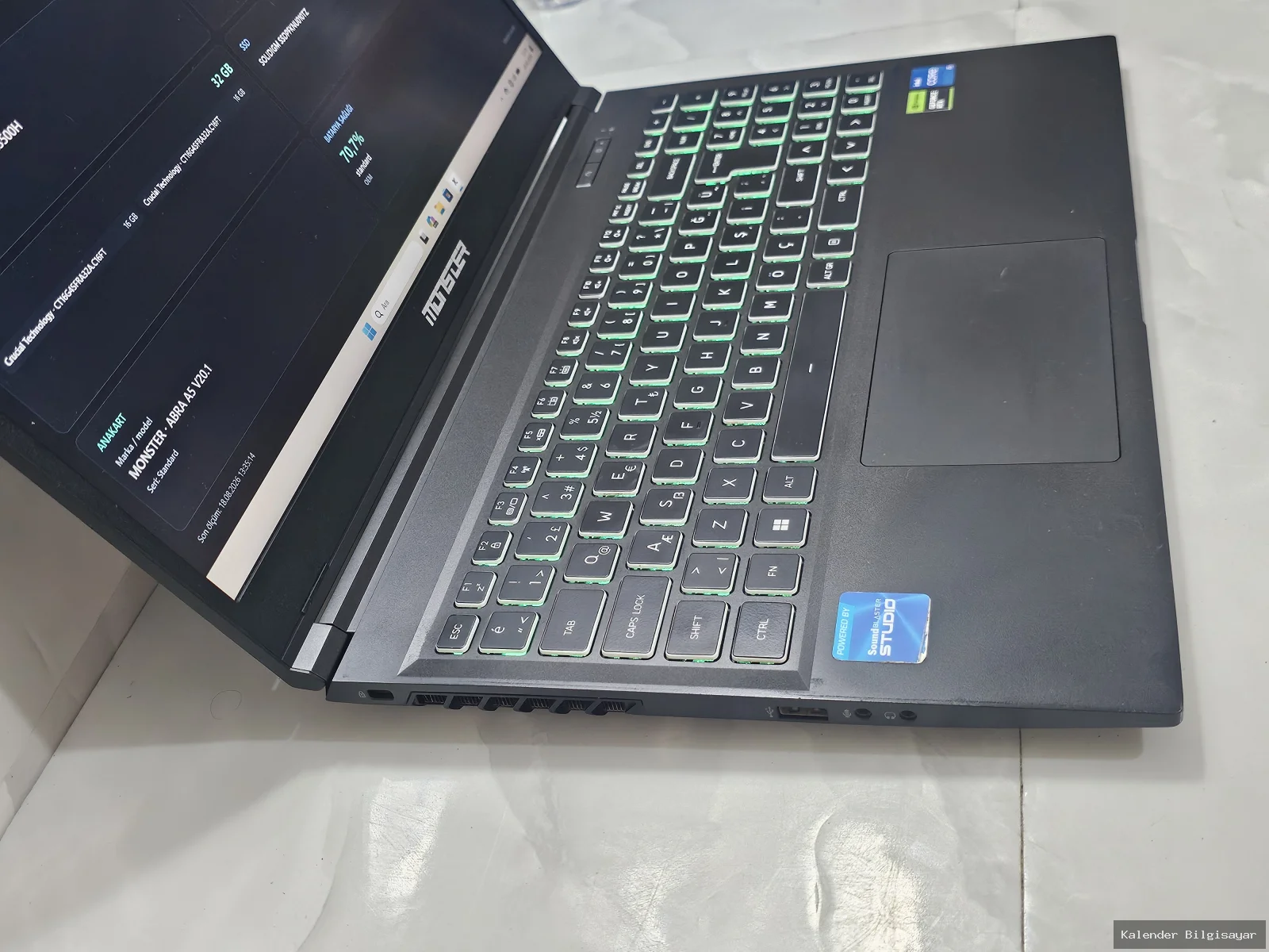 Monster Monster A5 V20.2 i5 13500H RTX 4050 32 GB RAM 1 TB SSD Gaming Laptop - Görsel 3