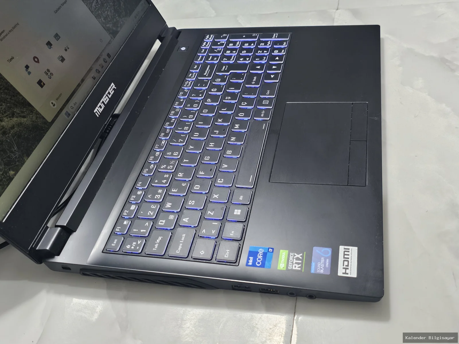 Monster Monster A5 V17.3 i7 11800H RTX 3050 Ti 16 GB RAM 512 GB SSD - Görsel 3