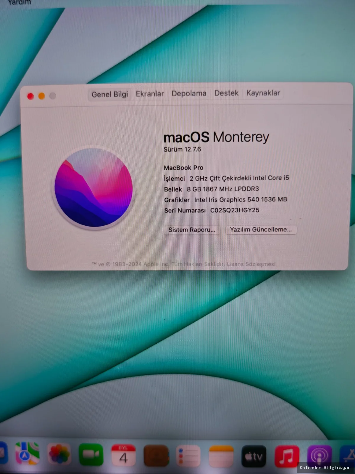 Apple MacBook Pro 2017 i5 8 GB RAM 256 GB SSD 13 inç - Görsel 6