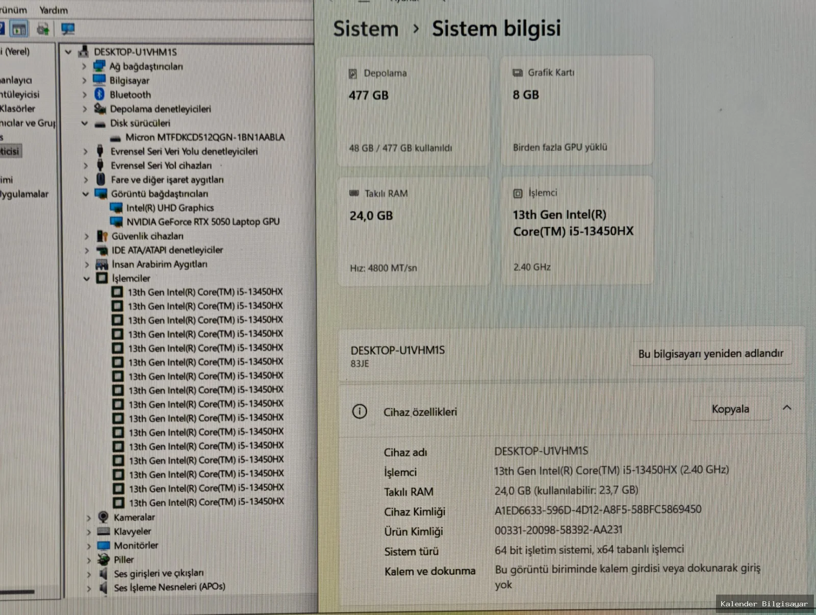 Lenovo Lenovo LOQ 15IRX10 i5 13450HX RTX 5050 24 GB RAM 512 GB SSD - Görsel 6