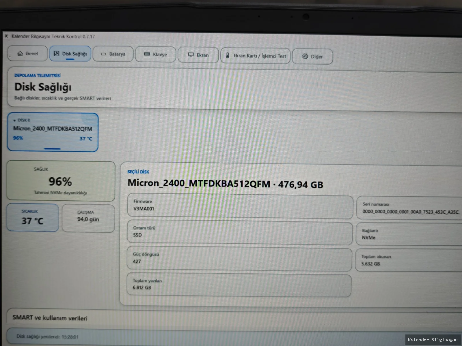 MSI MSI Thin i5 12450H RTX 3050 16 GB RAM 512 GB SSD - Görsel 8