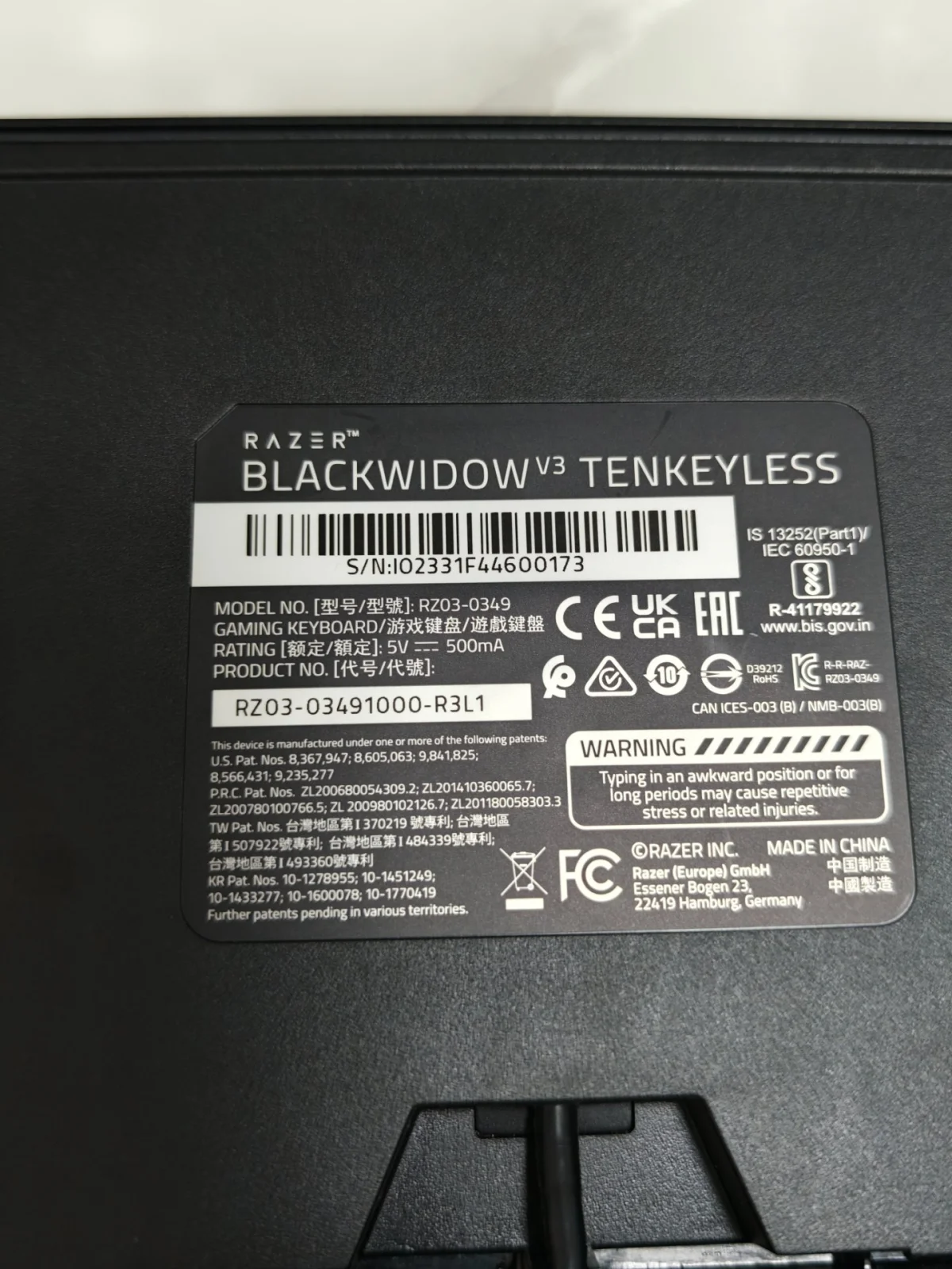 Razer Razer BlackWidow V3 Tenkeyless RGB Mekanik Gaming Klavye - Görsel 2