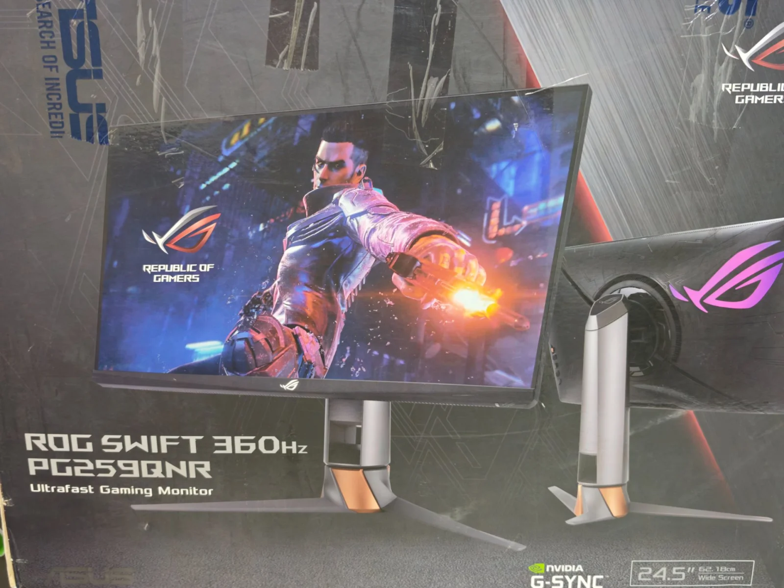 ASUS ASUS ROG Swift PG259QNR 24.5" 360 Hz 1 ms G-Sync Oyuncu Monitörü - Görsel 4