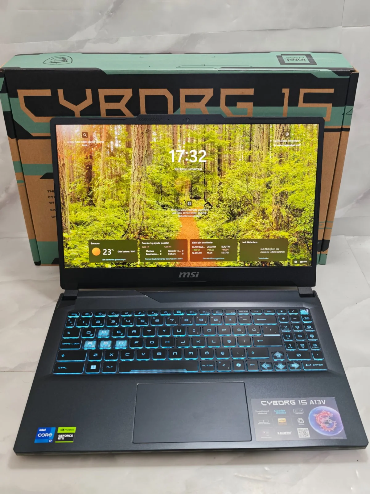 İkinci El MSI MSI Cyborg 15 A13VF-893XTR i7 13620H RTX 4060 16 GB RAM 512 GB SSD - Görsel 1