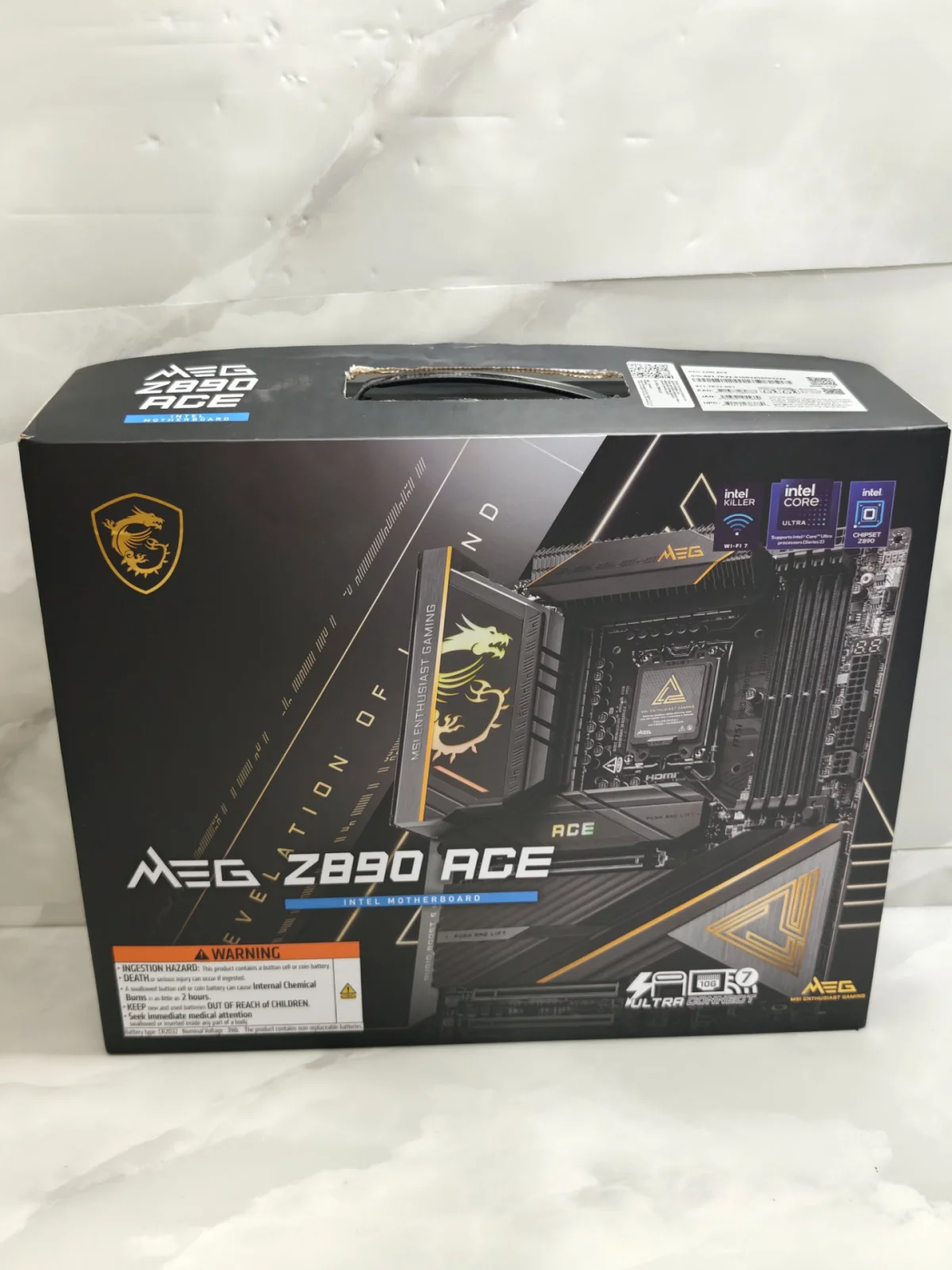İkinci El MSI MSI Meg Z890 Ace 9200 MHz Soket 1851 DDR5 Wi-Fi 7 Atx Anakart - Görsel 1